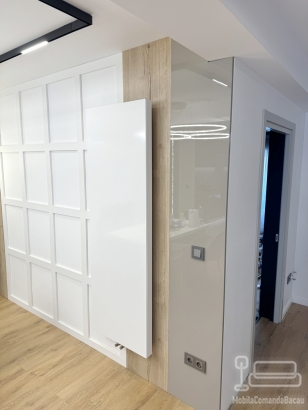 Mobilier de dining din MDF vopsit, cu bandă LED Hafele