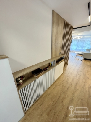 Mobilier hol la comandă – MDF vopsit cu riflaje