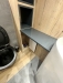 Mobilier de baie din MDF vopsit lucios, cu iluminare LED Hafele și feronerie Blum