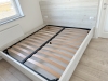 Mobilier dormitor cu pat 200×140 și somieră rabatabilă, plus dulap între pereți – Bacău