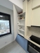 Bucătărie din MDF vopsit cu profile Gola, blat & contrablat – 4000 mm (Bacău)