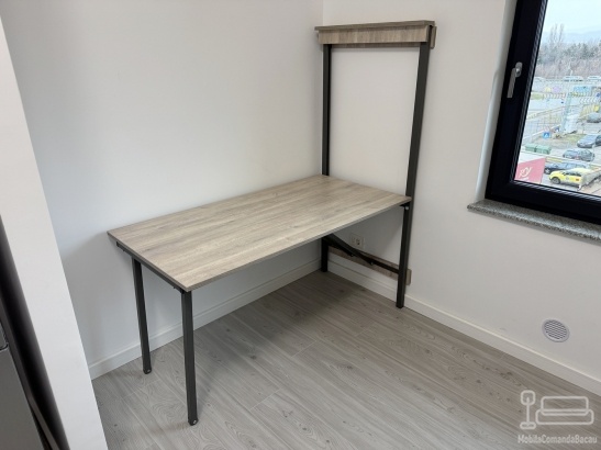 Bucătărie din MDF vopsit cu profile Gola, blat & contrablat – 4000 mm (Bacău)