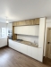 Bucătărie din MDF vopsit cu frezare mâner – 3.800 mm, feronerie Blum