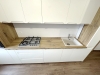 Bucătărie din MDF vopsit cu frezare mâner – 3.800 mm, feronerie Blum