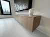 Mobilier living suspendat din mdf furniruit, 2800 mm – balamale pacta cu amortizare