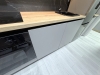 Mobilier bucătărie 3500 mm din pal melaminat – gola negru, feronerie blum, bandă led