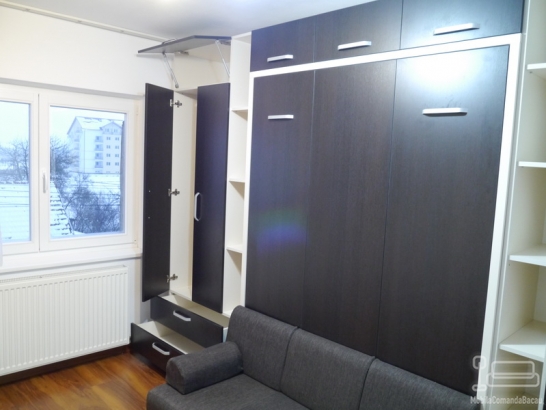 Dormitor cu Pat Rabatabil si Canapea D 216