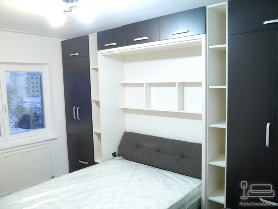 Dormitor cu Pat Rabatabil si Canapea D 216