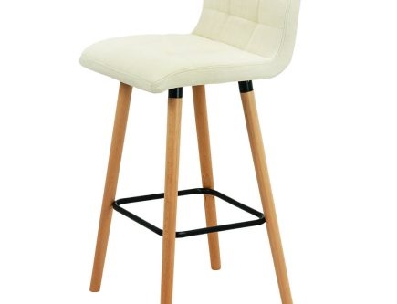 Scaun de bar ABS 127 alb