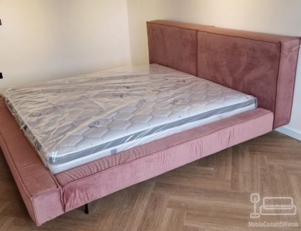 Pat tapițat cu somieră rabatabilă 200×160 – montaj în Bacău