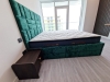 Pat tapițat cu somieră rabatabilă, montat în complexul White Sea Mamaia Nord