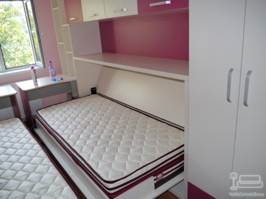 Dormitor Copii cu paturi rabatabile alaturate D 135