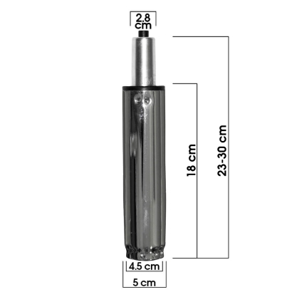 Piston cromat pentru scaune birou