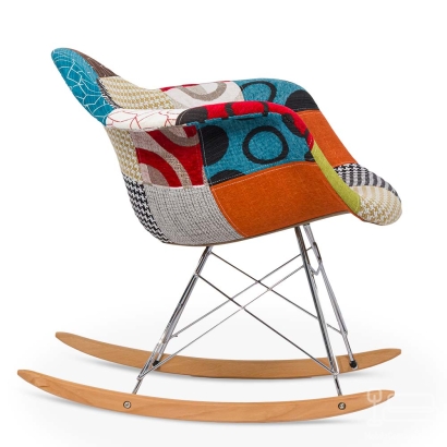 Scaun balansoar patchwork BUC 243B multicolor