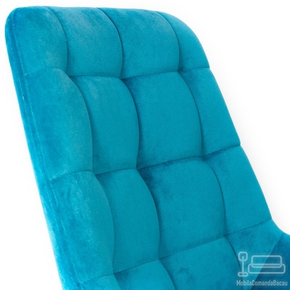 Scaun bar tapitat ABS 145 turcoaz