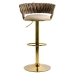 Scaun bar catifea ABS 118 bej