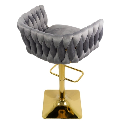 Scaun de bar gri, design elegant, confortabil, reglabil ABS 118P