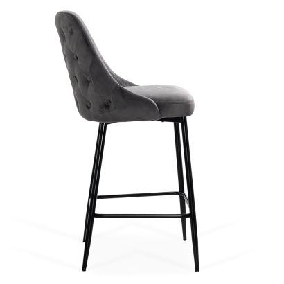 Scaun de bar gri, fix, clasic, modern ABS 143