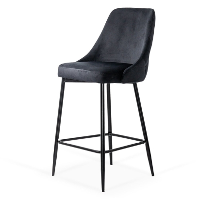 Scaun de bar negru, fix, clasic, modern ABS 143