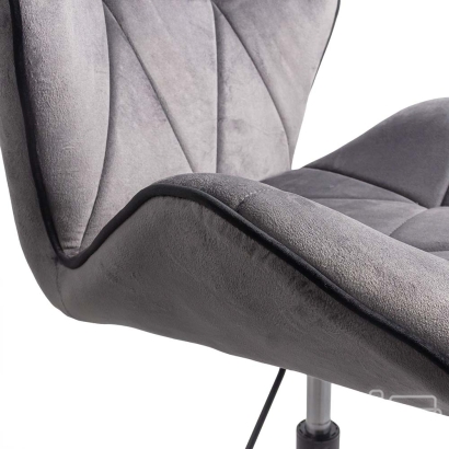 Scaun de birou din catifea OFF 643 gri