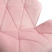Scaun de birou din catifea OFF 643 roz