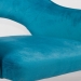 Scaun din catifea pentru birou cu baza aurie OFF 640 bleu