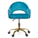 Scaun birou catifea OFF 640 bleu