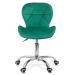 Scaun de birou din catifea rotativ OFF 334 verde