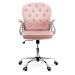 Scaun de birou din catifea OFF 437 roz