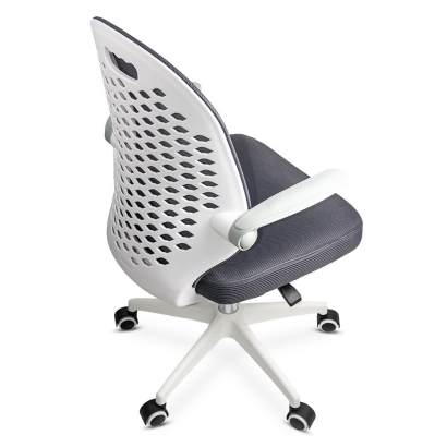 Scaun de birou copii din mesh gri, modern si rotativ OFF 330