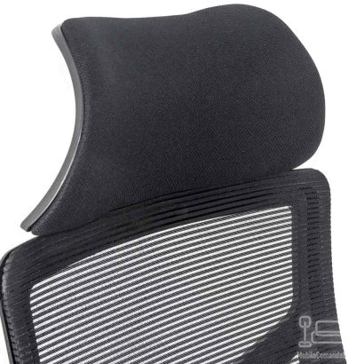 Scaun de birou din mesh respirabil si tetiera OFF 717 negru