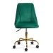 Scaun de birou elegant din catifea si baza aurie OFF 642 verde