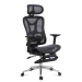 Scaun de birou ergonomic negru cu suport lombar și brate reglabile 3D SYYT 9519