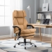 Scaun de birou cu masaj din piele ecologică și cu încălzire în șezut OFF 414 bej