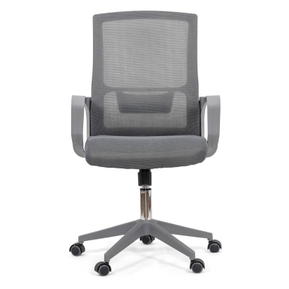Scaun de birou reglabil pe inaltime din mesh si suport lombar OFF 631 gri