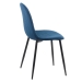Scaun de bucatarie din catifea BUC 237X bleumarin