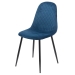 Scaun de bucatarie din catifea BUC 237X bleumarin