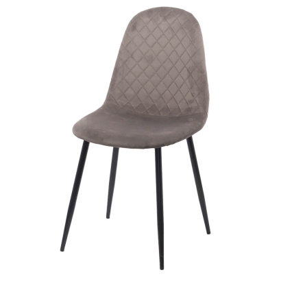 Scaun de bucatarie din catifea BUC 237X gri