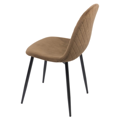 Scaun de bucatarie din catifea BUC 237X maro