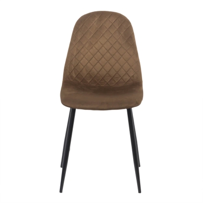 Scaun de bucatarie din catifea BUC 237X maro