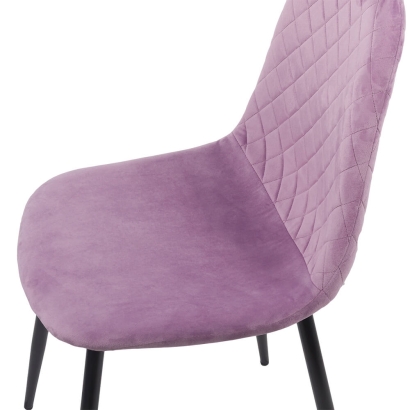 Scaun de bucatarie din catifea BUC 237X mov