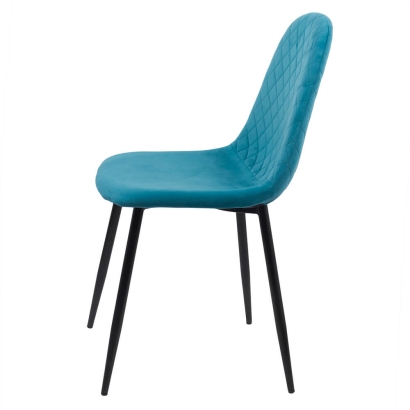 Scaun de bucatarie din catifea BUC 237X turcoaz