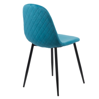 Scaun de bucatarie din catifea BUC 237X turcoaz