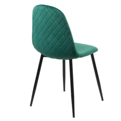 Scaun de bucatarie din catifea BUC 237X verde