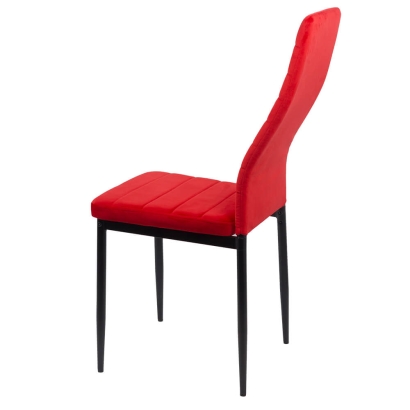 Scaun bucătărie catifea BUC 263V roșu