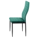 Scaun de bucatarie din catifea si cadru negru BUC 263V verde