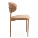 Scaun dining bej cu tapiterie boucle BUC 283