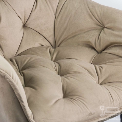 Scaun dining catifea BUC 257 bej