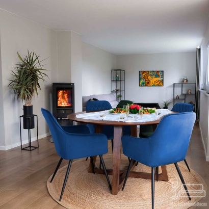 Scaun dining BUC 258 albastru