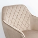 Scaun dining din catifea BUC 258 bej